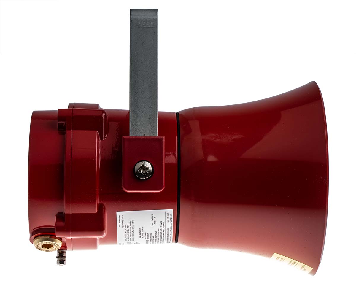 bexl15dfv100ab1a1r e2s 15W Red Horn Speaker, 8 Ω 8 kHz, 400 Hz, IP67, IP66