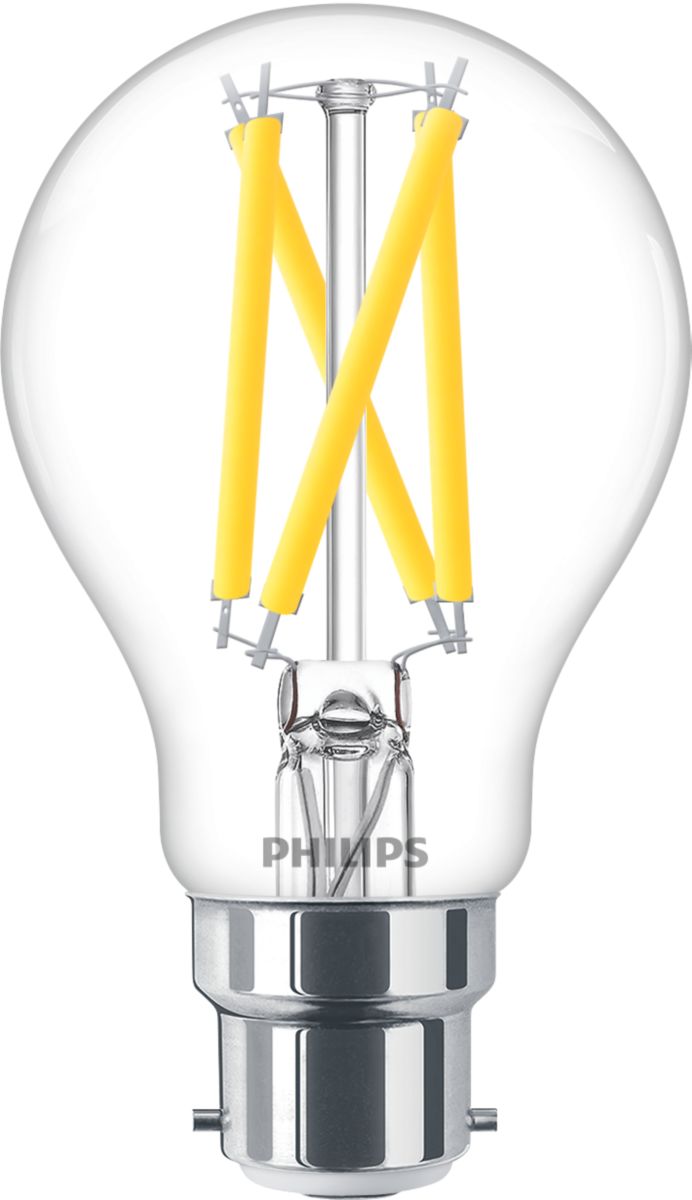 Philips MASTER B22 LED Bulbs 7.2 W(75W), 2200/2700K, Warm Glow, Bulb shape