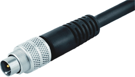 binder Male 3 way M9 to Free End Sensor Actuator Cable, 2 m