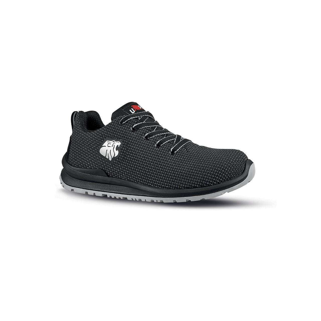 UPower UF20234 Men's Black Aluminium Toe Capped Safety Trainers, UK 6, EU 39
