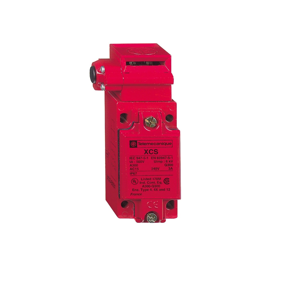 XCSB Safety Interlock Switch, Zamak, 2NO/NC