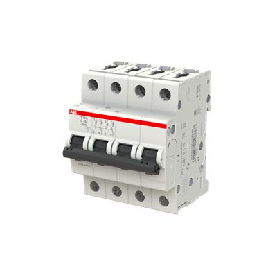 ABB S204L MCB, 4P, 16A Curve C, 400V AC, 6 kA Breaking Capacity