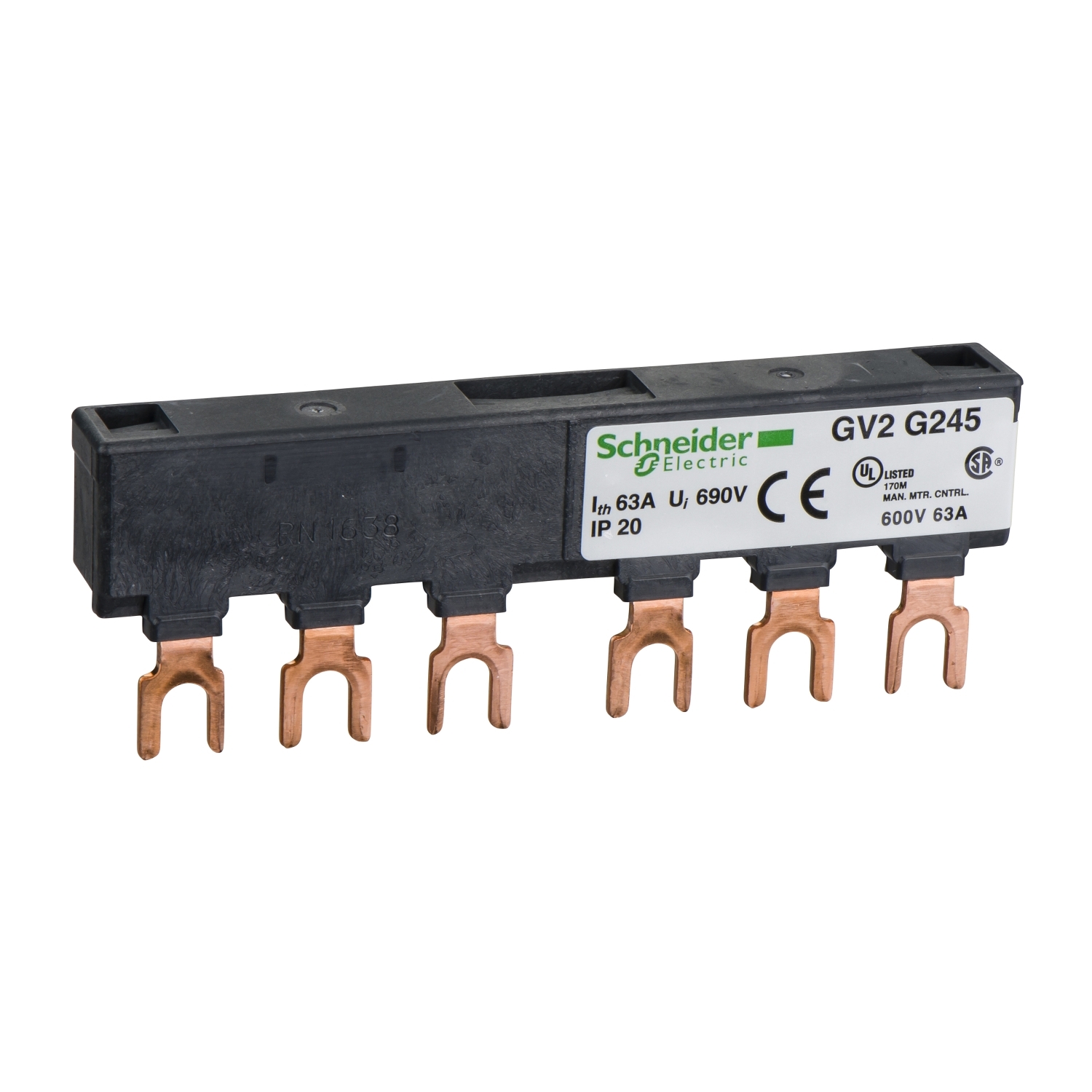gv2g245 2 way busbar for GV2 motor cct breaker