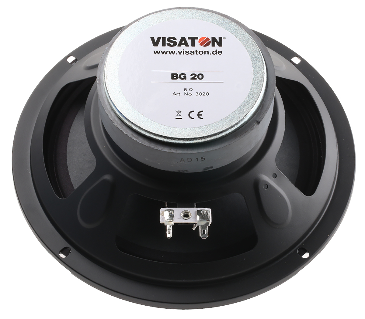 bg-20-8-ohm Visaton 205 mm dia, 40W Full Range, 8 Ω, 18 kHz 18 kHz