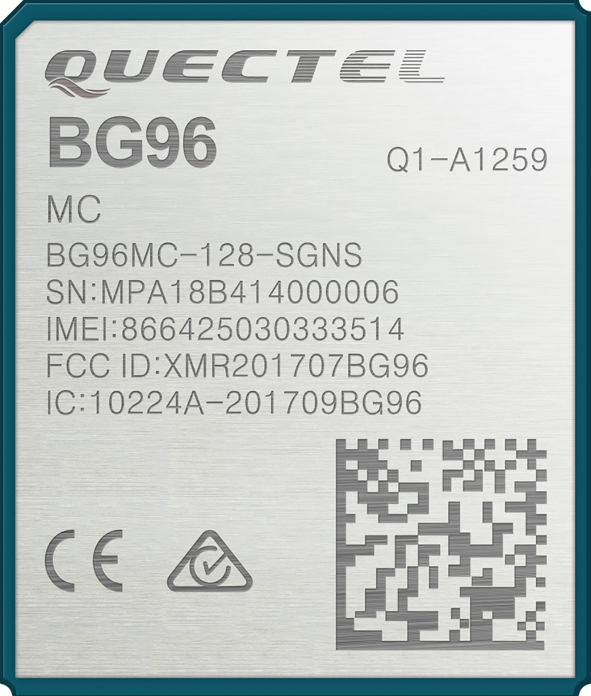Quectel BG96MA-128-SGN RF Module 1900 MHz 4.3 V