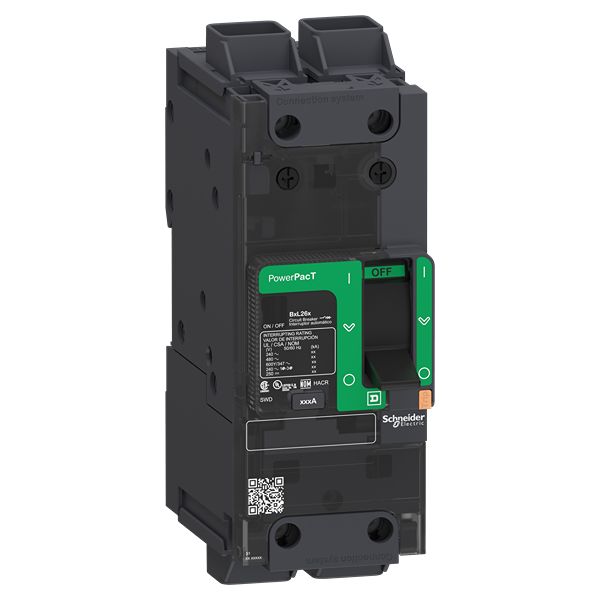Schneider Electric PowerPact BGL Thermal Magnetic Circuit Breaker - 2-Pole, 30A Current Rating, 18 kA, 525V ac