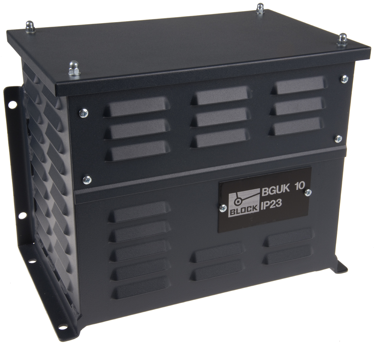 Block Blue Steel Power Supply Case, IP23 265 mm, 200 mm, 320 mm