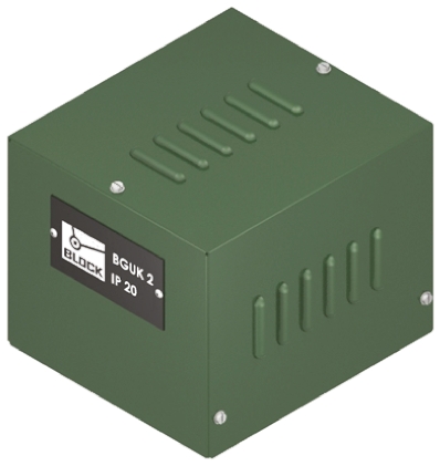 Block Blue Steel Power Supply Case, IP20 170 mm, 130 mm, 140 mm