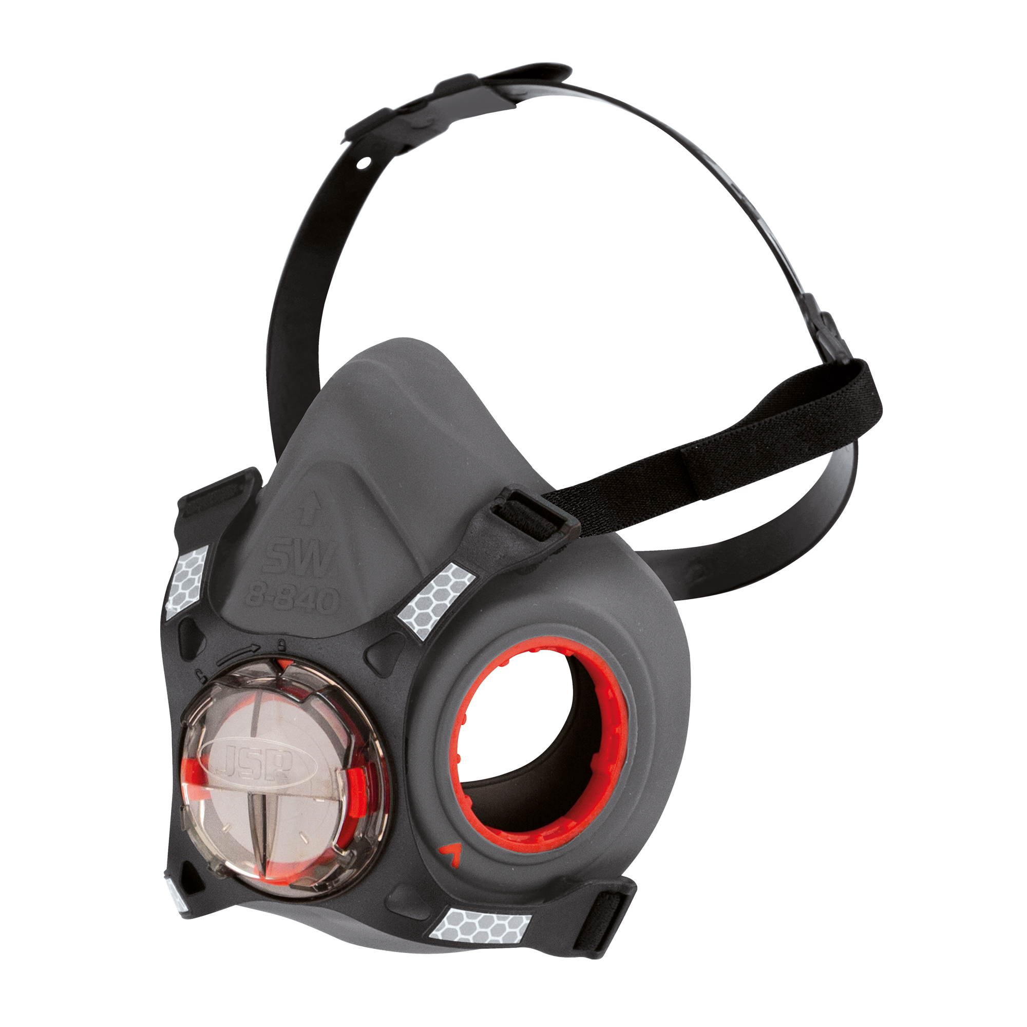 JSP BHG Series Half Mask Respirator Mask, Size Short-Wide