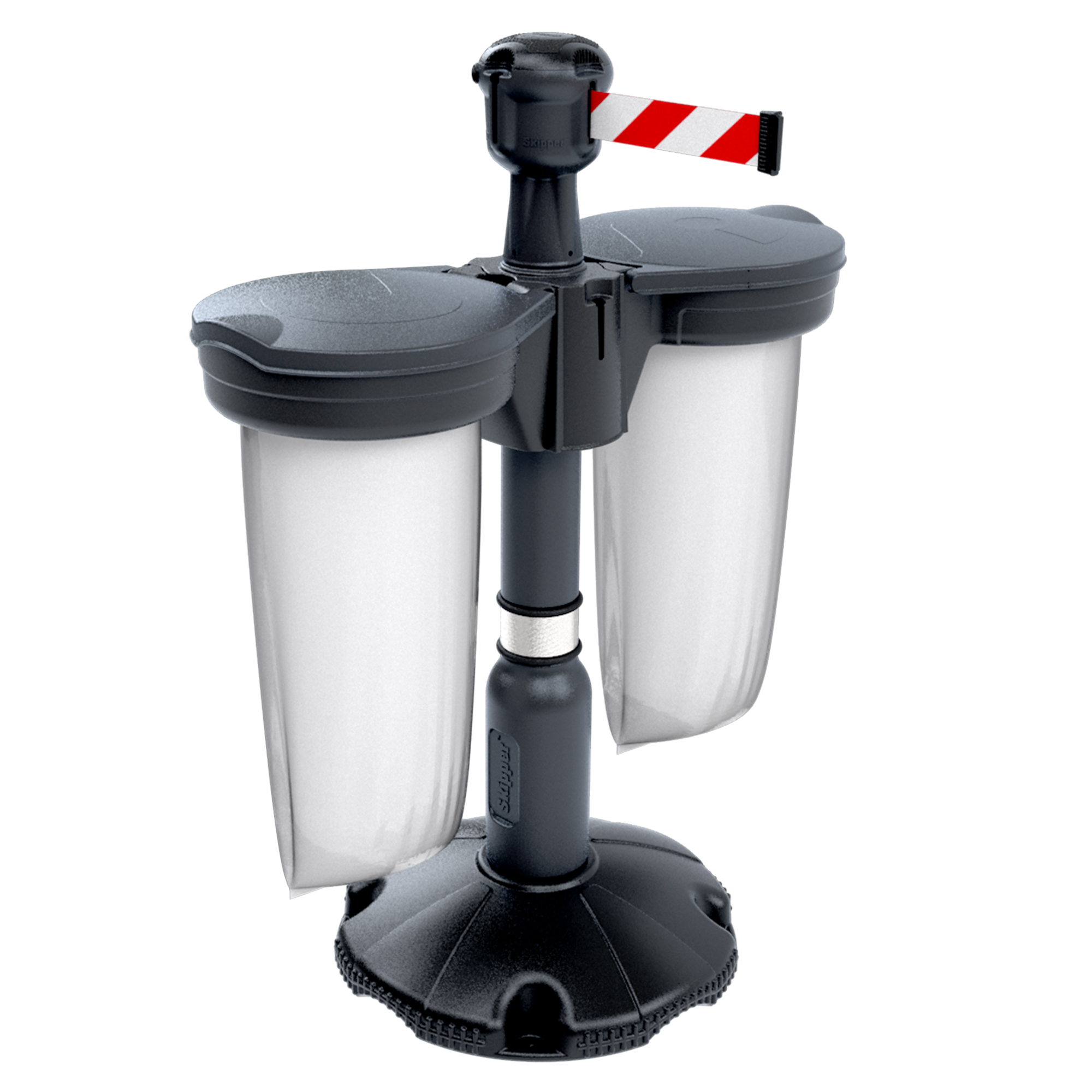 bin01-s Skipper Silver Safety Barrier, Recycle Bin