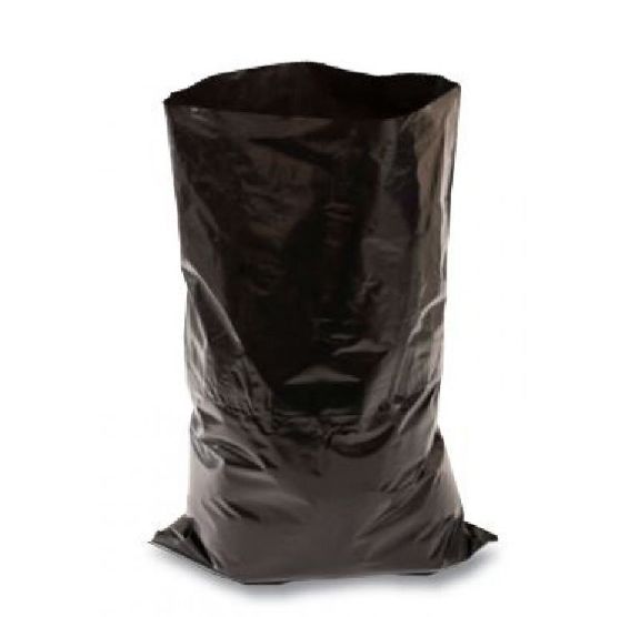 Cromwell Polythene Black Polyethylene Bin Bag, 85L Capacity, 0.03 mm Thickness, 125 Per Pack per Package