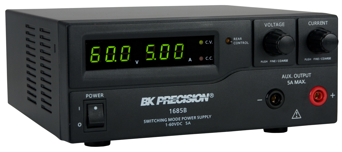 bk1685b BK Precision Digital Bench Power Supply, 1-Output 0 V ac to  60V, 300 W, 5 A Max, UKAS