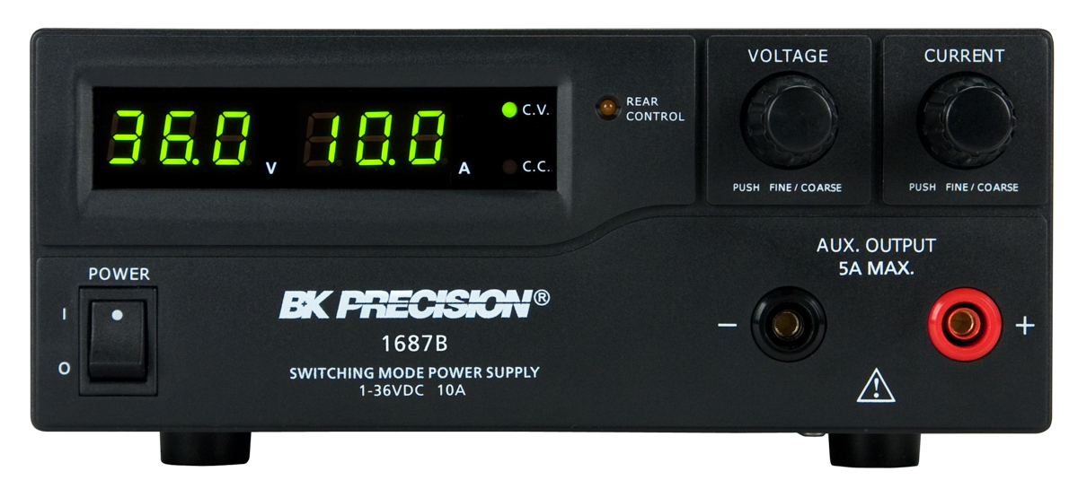 BK Precision Digital Bench Power Supply, 1-Output 0 V ac to  36V, 360 W, 10 A Max