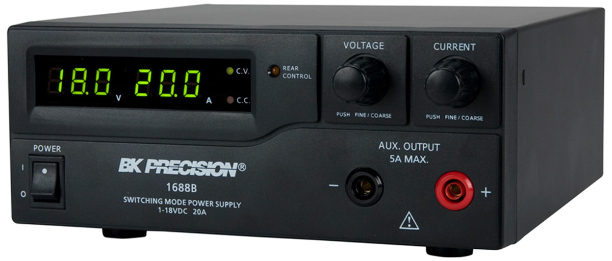bk1688b BK Precision Digital Bench Power Supply, 1-Output 18 V to  18V, 360 W, 20 A Max, RSCAL
