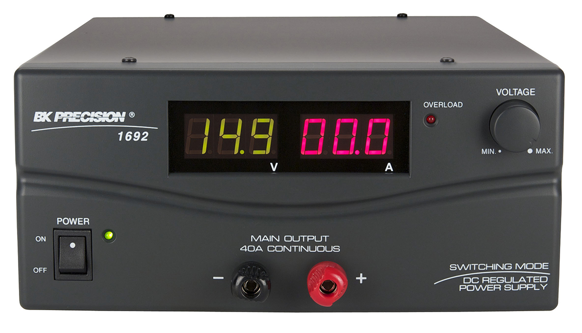 BK Precision Digital Bench Power Supply, 1-Output 0 V ac to  15V, 600 W, 40 A Max