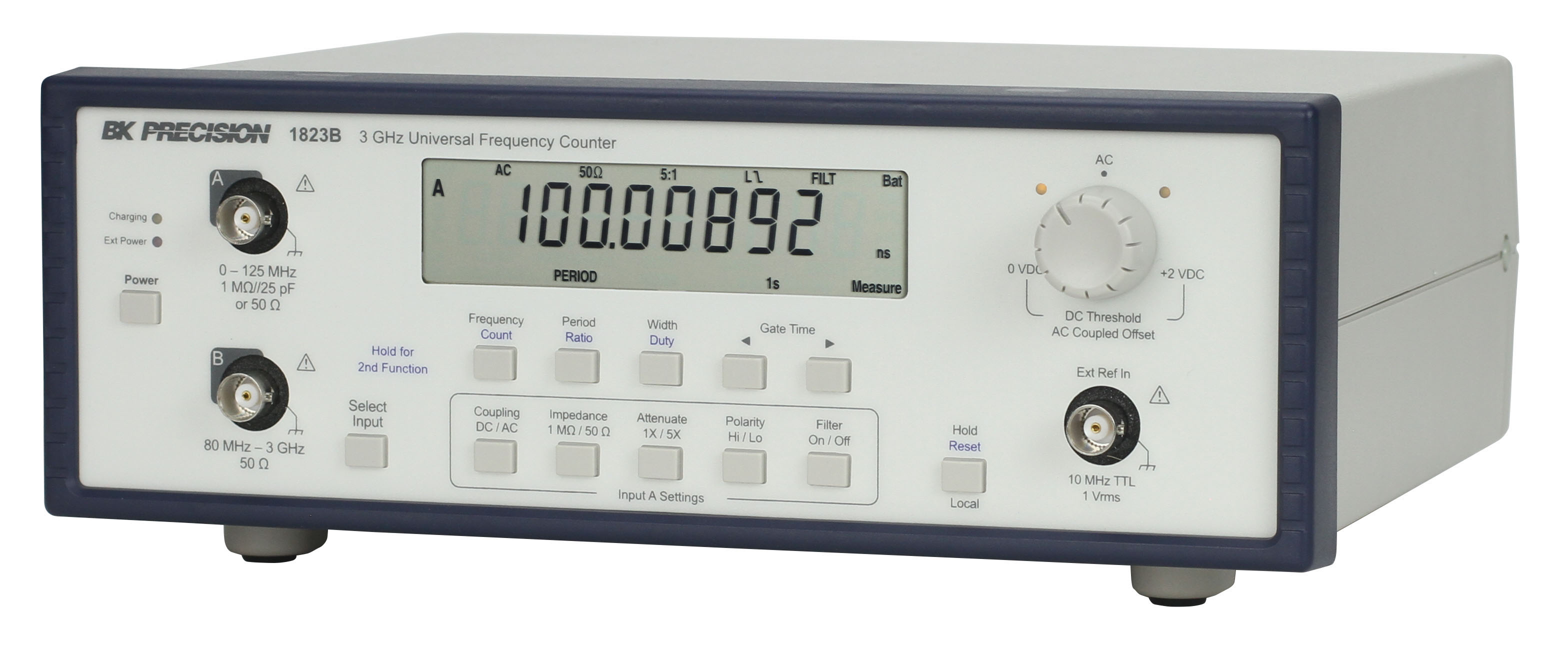bk1823b BK Precision 1823B Frequency Counter, 0.001 Hz Min, 3 GHz Max, 10 Digits Resolution, RSCAL