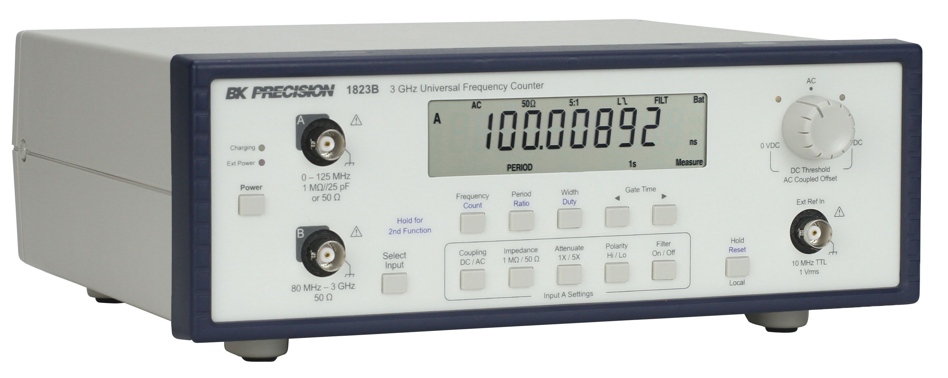 bk1823b BK Precision 1823B Frequency Counter, 0.001 Hz Min, 3 GHz Max, 10 Digits Resolution, RSCAL