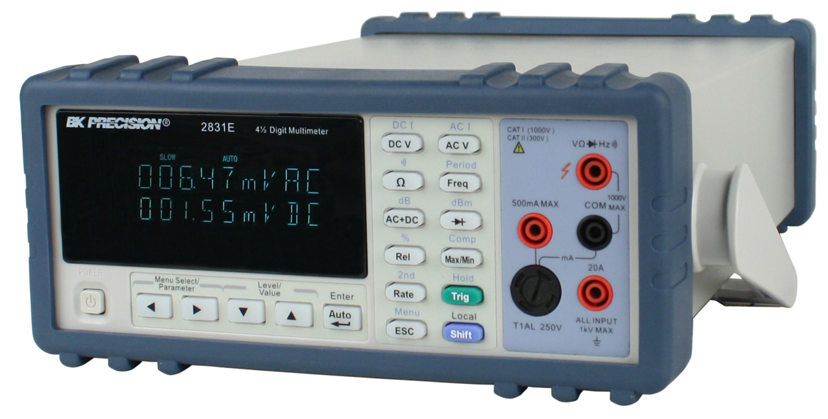 bk2831e BK Precision 2831E Bench Digital Multimeter True RMS, 20 A ac, 20 A dc, 750 V ac