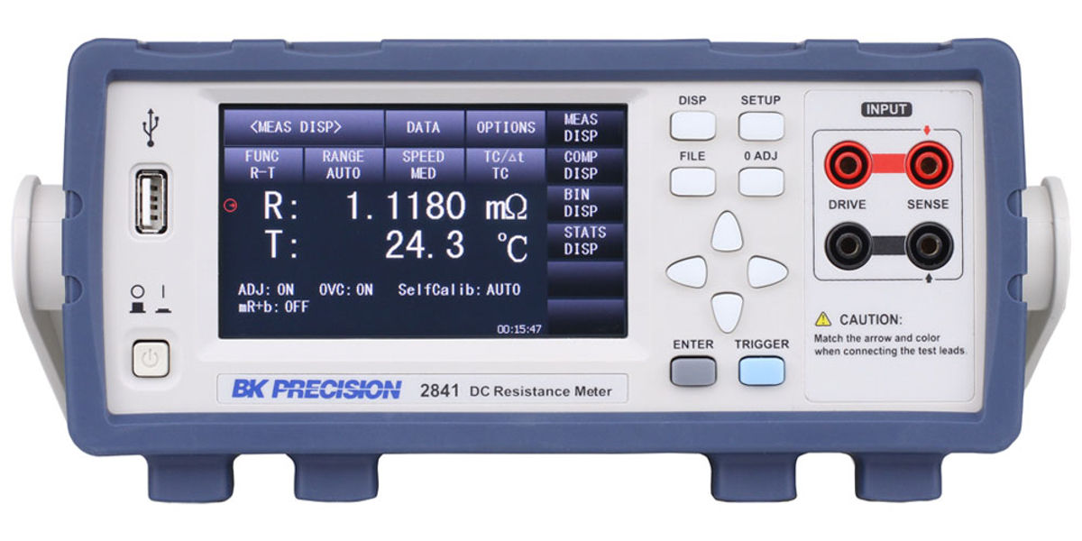 BK Precision 2841 Ohmmeter, 100 mΩ Max, 100 nΩ, 4 Wire