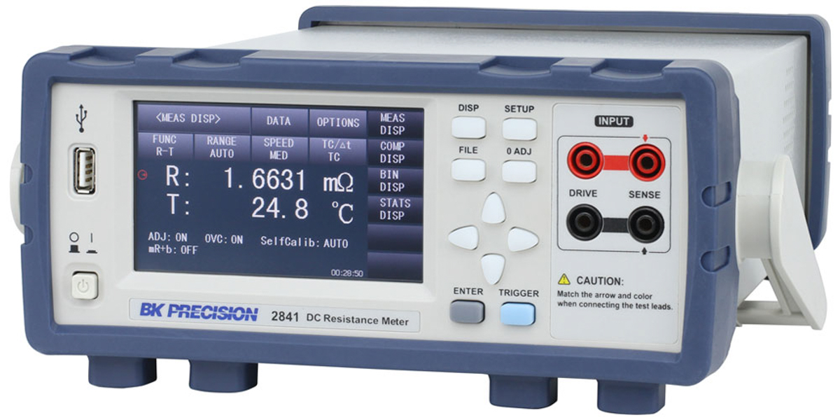 bk2841 BK Precision 2841 Ohmmeter, 100 mΩ Max, 100 nΩ, 4 Wire
