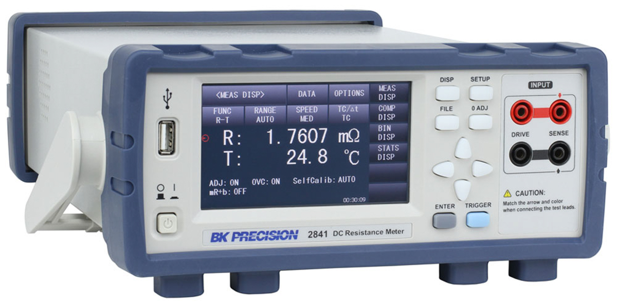 bk2841 BK Precision 2841 Ohmmeter, 100 mΩ Max, 100 nΩ, 4 Wire