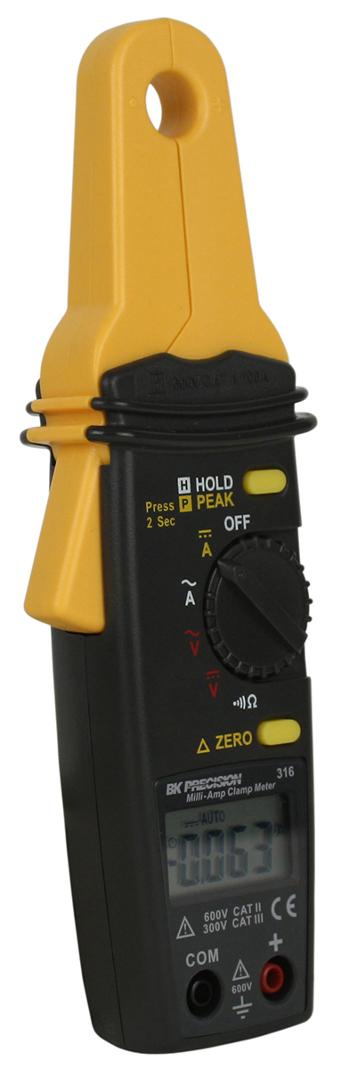 bk316 BK Precision BK316 Clamp Meter, 100 A 100 A 600 V dc 600 V ac CAT II, CAT III UKAS