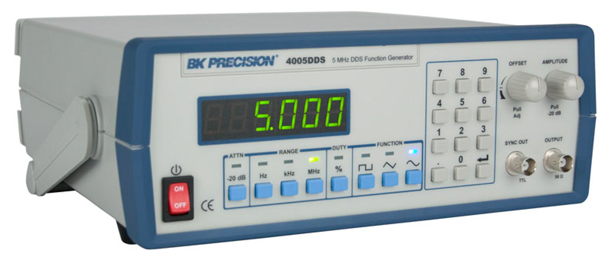 bk4005dds BK Precision Function Generator, 1 Hz Min, 5 MHz Max