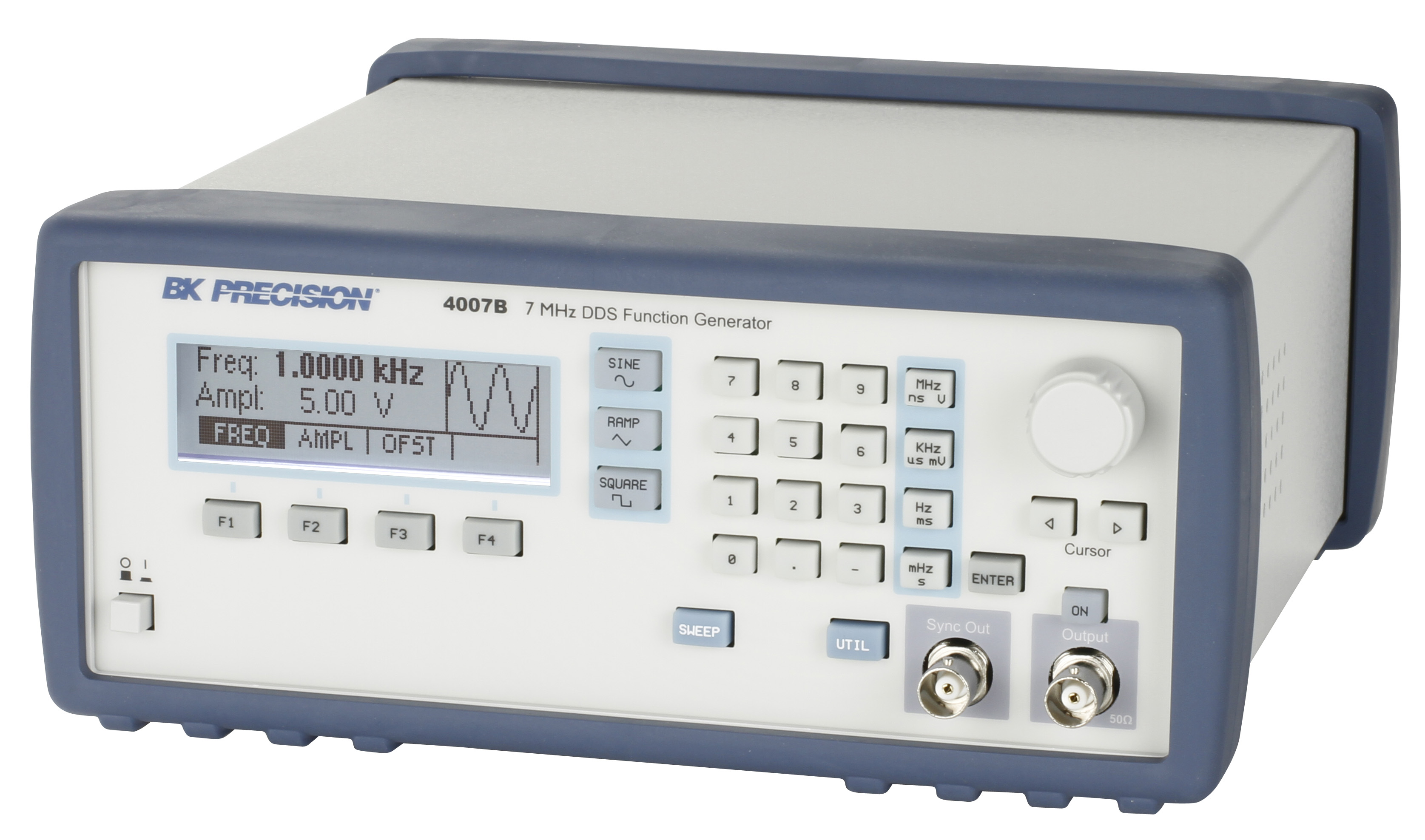 bk4007b BK Precision Function Generator, 0.0000001 MHz Min, 7 MHz Max Variable Sweep