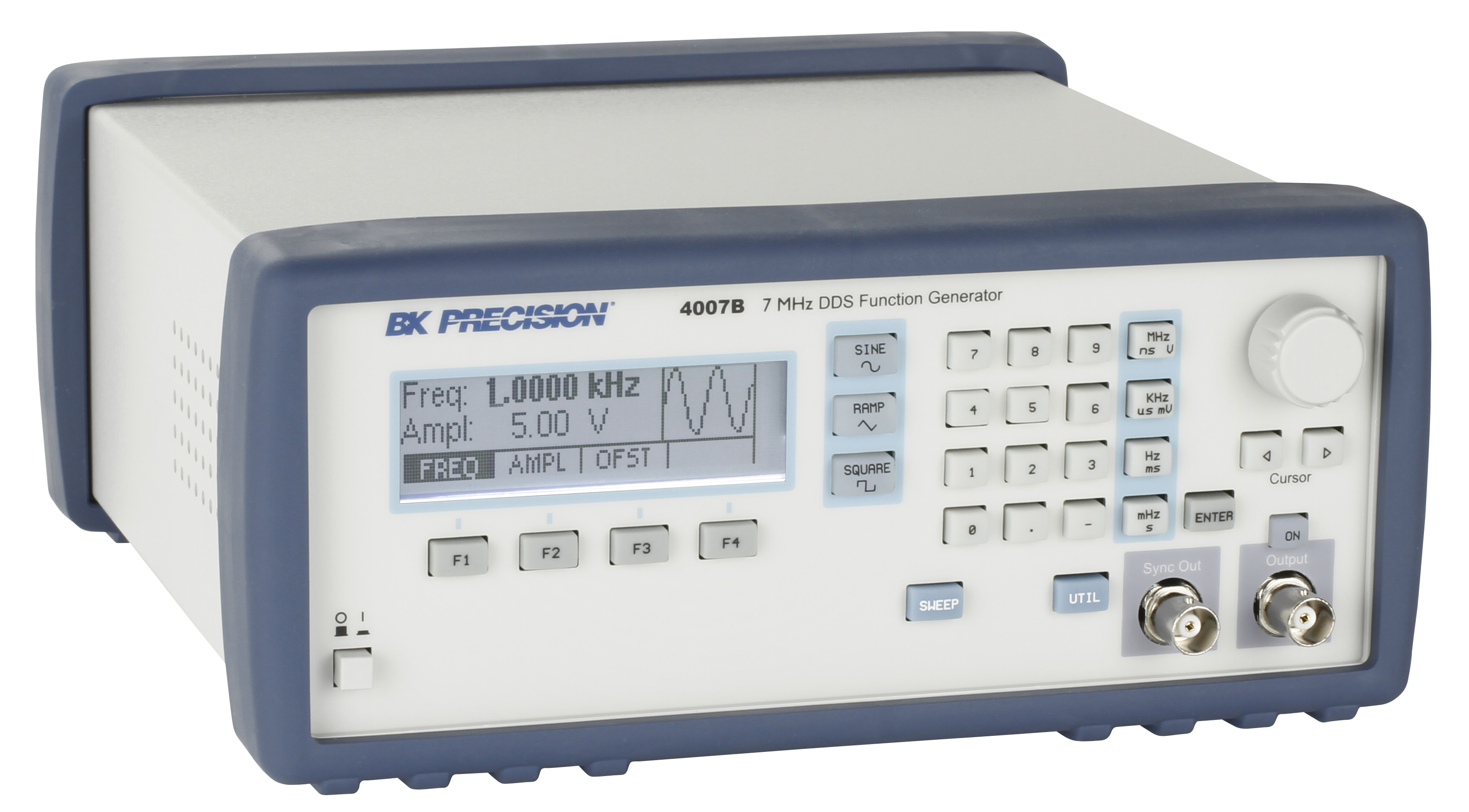 bk4007b BK Precision Function Generator, 0.0000001 MHz Min, 7 MHz Max Variable Sweep