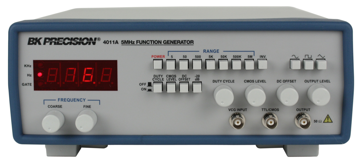BK Precision Function Generator, 0.5 Hz Min, 5 MHz Max, RSCAL