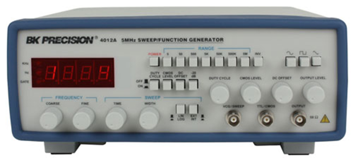 BK Precision Function Generator, 0.5 Hz Min, 5 MHz Max Variable Sweep, RSCAL