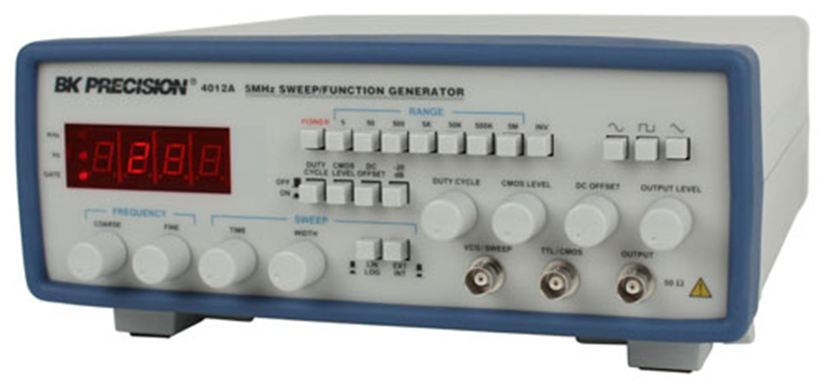 bk4012a BK Precision Function Generator, 0.5 Hz Min, 5 MHz Max Variable Sweep, RSCAL
