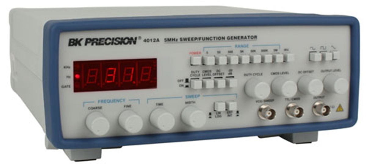 bk4012a BK Precision Function Generator, 0.5 Hz Min, 5 MHz Max Variable Sweep, RSCAL