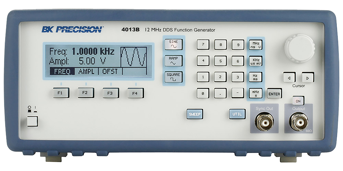 BK Precision Function Generator, 0.1 Hz Min, 12 MHz Max Variable Sweep