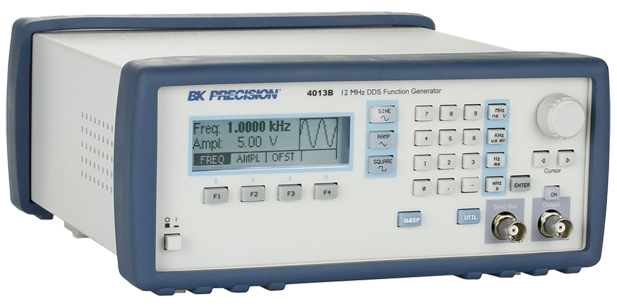 bk4013b BK Precision Function Generator, 0.1 Hz Min, 12 MHz Max Variable Sweep, RSCAL