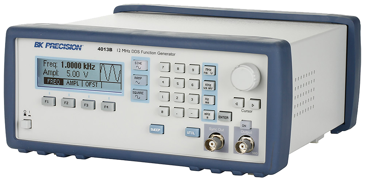 bk4013b BK Precision Function Generator, 0.1 Hz Min, 12 MHz Max Variable Sweep, RSCAL