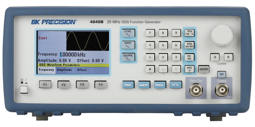 BK Precision Function Generator, 0.01 Hz Min, 20 MHz Max FM Modulation Variable Sweep