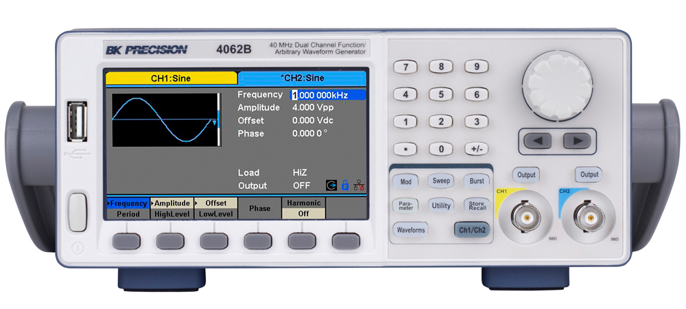 BK Precision 4062B Arbitrary Waveform Generator, 2-Channel, 1 Hz Min, RSCAL