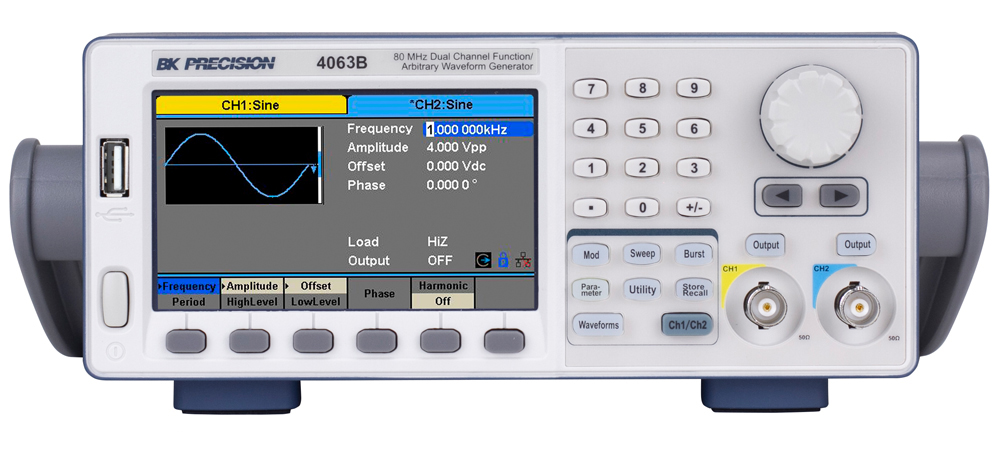 BK Precision 4063B Arbitrary Waveform Generator, 2-Channel, 1 Hz Min, RSCAL