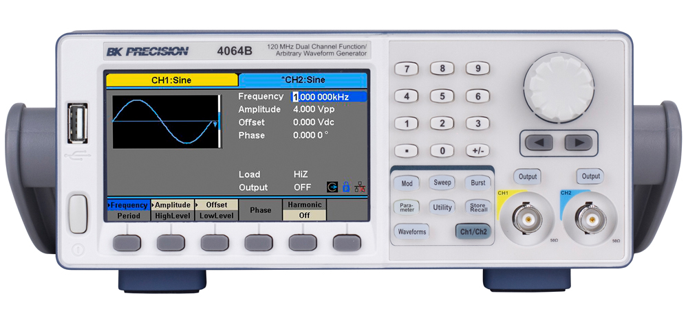 BK Precision 4064B Arbitrary Waveform Generator, 2-Channel, 1 Hz Min, RSCAL