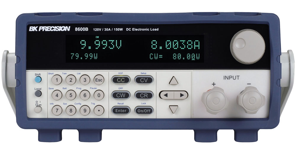 BK Precision 8600/B Series Electronic Load, 150 W, 120 V, 30 A