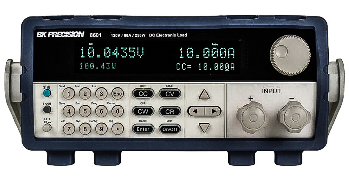 BK Precision BK86 Series Electronic DC Load, 0 to 250 W, 0 to 120 V, 0 to 60 A