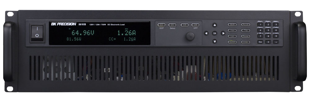 BK Precision 8600/B Series Electronic Load, 750 W, 120 V, 120 A