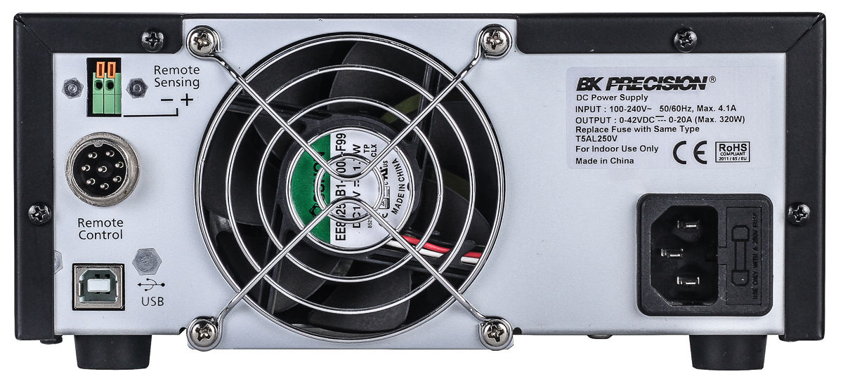 bk9103 BK Precision Digital Bench Power Supply, 1-Output 42 V to  42V, 320 W, 20 A Max, UKAS