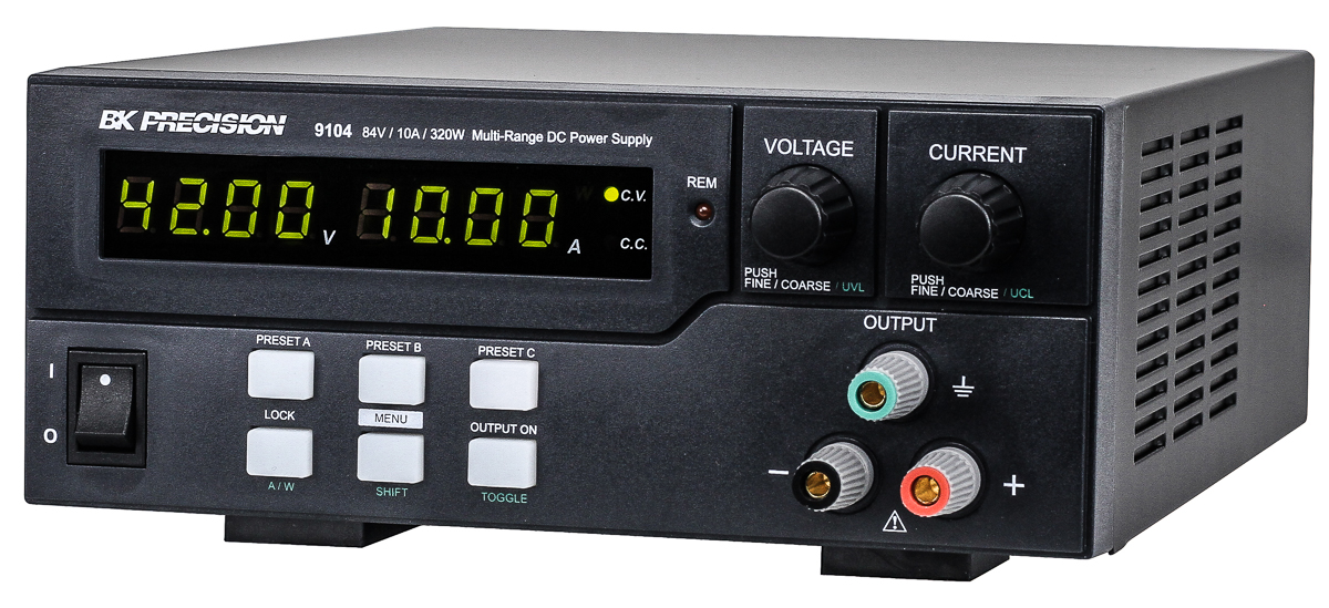 bk9104 BK Precision Digital Bench Power Supply, 1-Output 84 V to  84V, 320 W, 10 A Max, UKAS