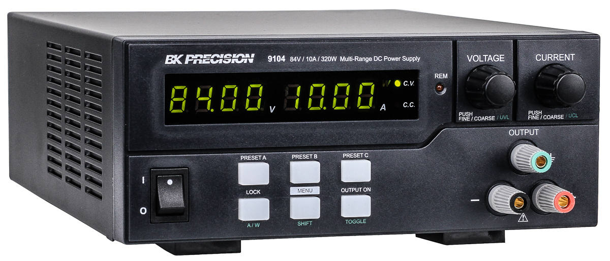 bk9104 BK Precision Digital Bench Power Supply, 1-Output 84 V to  84V, 320 W, 10 A Max, UKAS
