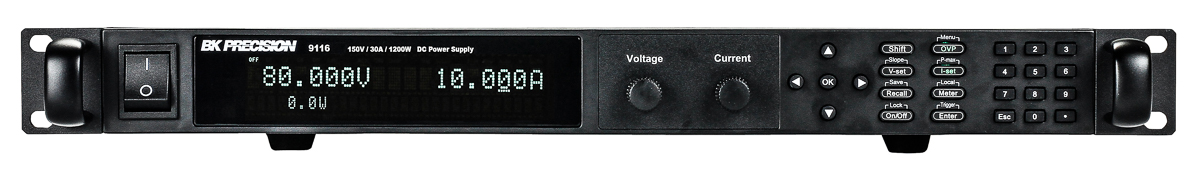 BK Precision Digital Bench Power Supply, 1-Output 150 V to  150V, 1.2 kW, 30 A Max