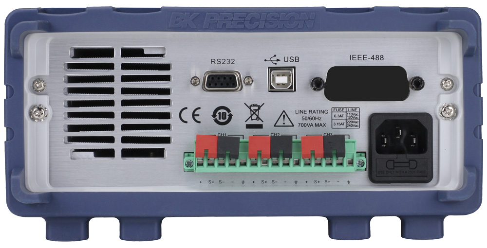 bk9130c BK Precision Analogue Bench Power Supply, 3-Output 0 V to  5V, 195 W, 3 A Max, RSCAL