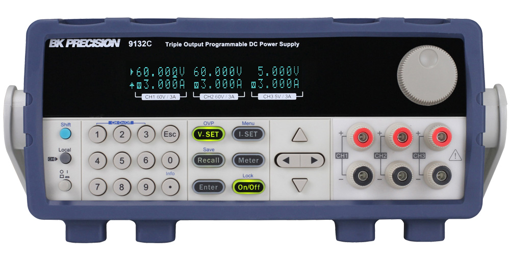 BK Precision Analogue Bench Power Supply, 3-Output 0 V to  5V, 375 W, 3 A Max