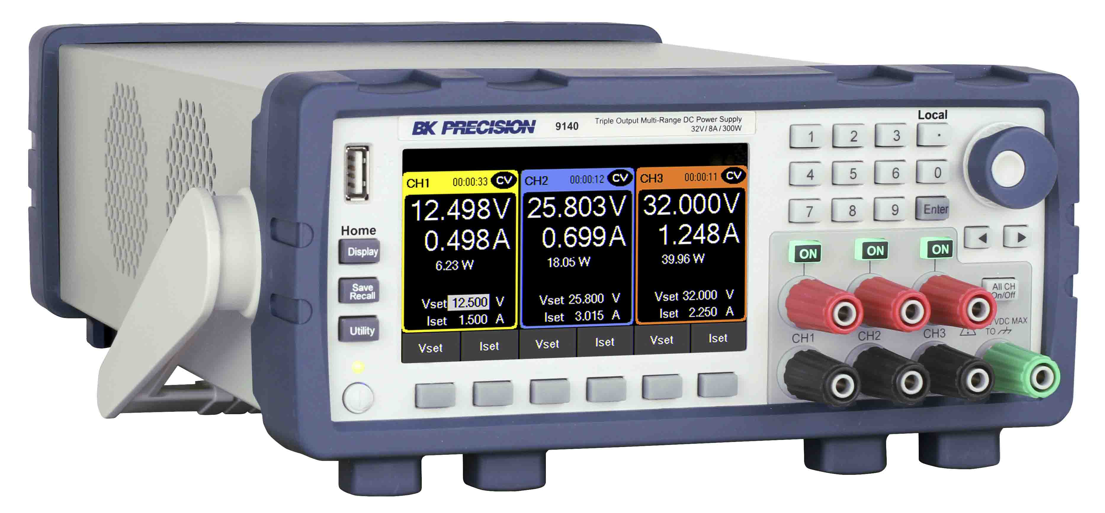 bk9141 BK Precision Bench Power Supply, 3-Output 60 V to  60V, 300 W, 4 A Max